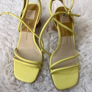 NWOT brand new dolce vita, never worn lime/ yellow heels